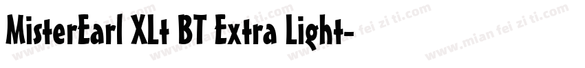 MisterEarl XLt BT Extra Light字体转换